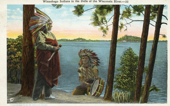 Winnebago Indians in the Dells of the Wisconsin River, WI - Carey's Emporium