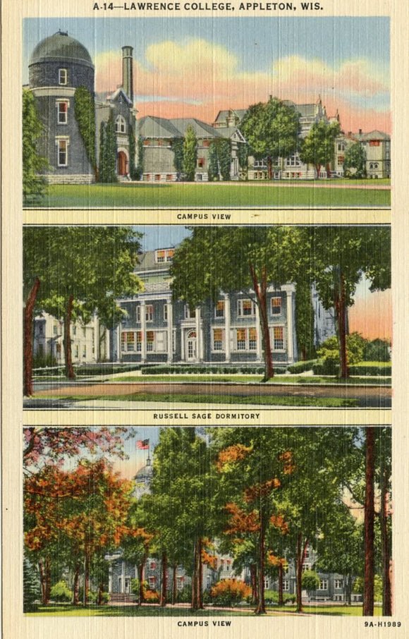 Campus View, Russell Sage Dormitory, Lawrence College, Appleton, WI - Carey's Emporium