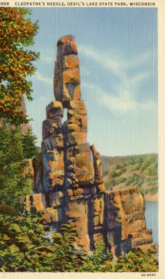Cleopatra's Needle, Devil's Lake State Park, WI - Carey's Emporium