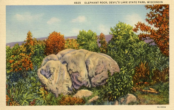 Elephant Rock, Devil's Lake State Park, WI - Carey's Emporium