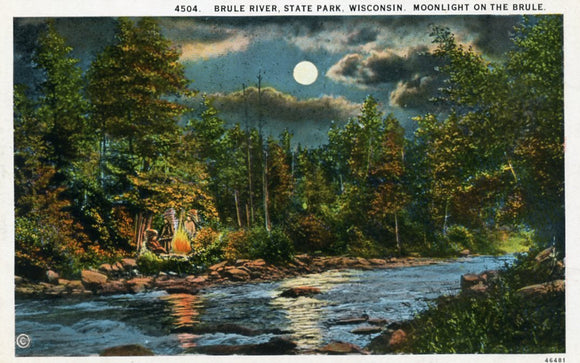 Moonlght on the Brule, Brule River, State Park, WI - Carey's Emporium
