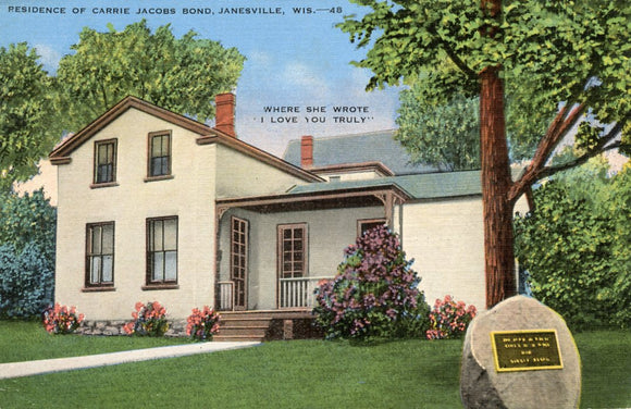 Residence of Carrie Jacobs Bond, Janesville, WI - Carey's Emporium