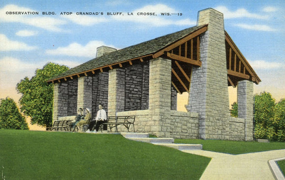 Observation Bldg., Atop Grandad's Bluff, La Crosse, WI - Carey's Emporium