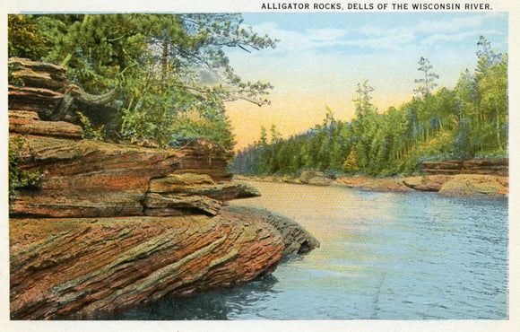 Alligator Rocks, Dells of the Wisconsin River, WI - Carey's Emporium