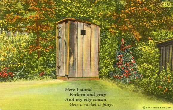 Here I stand, Forlorn and gray, And my city cousin, Gets a nickel a play - Carey's Emporium