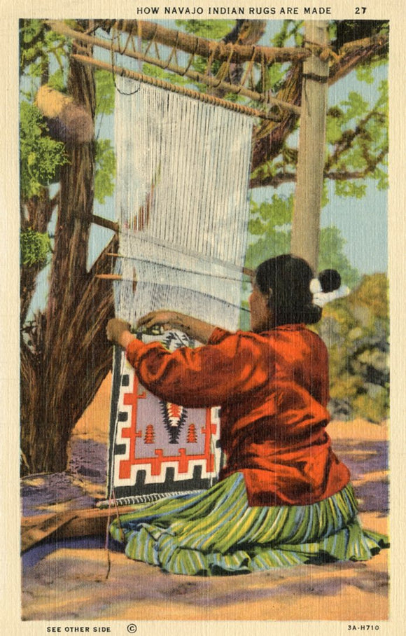 How Navajo Indian Rugs are Made - Carey's Emporium