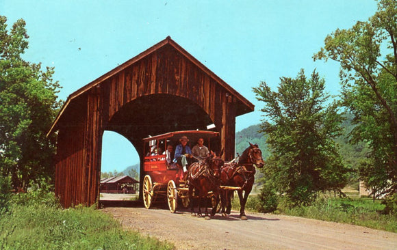 Covered Bridge Leading to Stonefield Village, Cassville, WI - Carey's Emporium