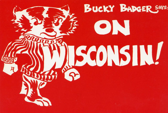 Bucky Badger says: On Wisconsin!, Madison, WI - Carey's Emporium