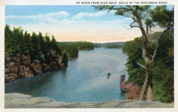 Up River from High Rock, Dells of the Wisconsin River, WI - Carey's Emporium