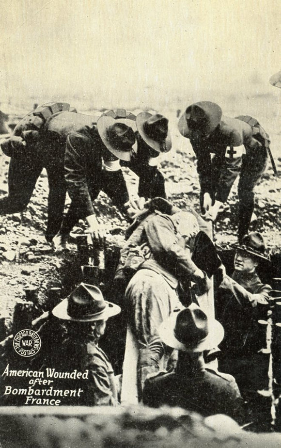 American Wounded after Bombardment, France - Carey's Emporium