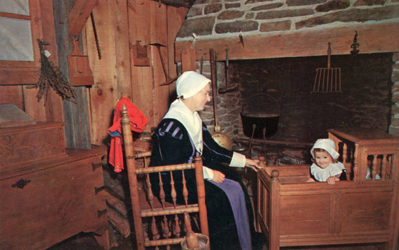 Cradle Scene, Plimoth Plantation, Plymouth, MA - Carey's Emporium