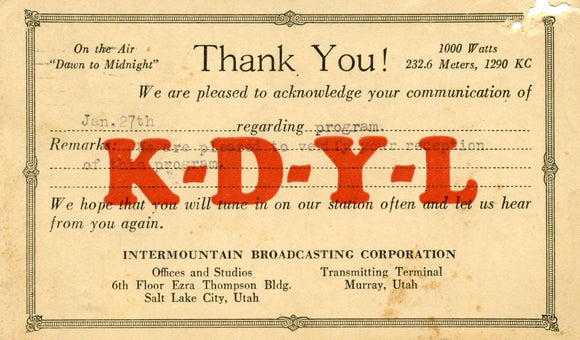 K-D-Y-L Communication, Salt Lake City, UT - Carey's Emporium
