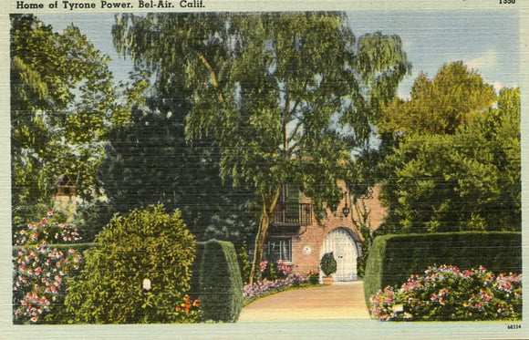 Home of Tyrone Power, Bel-Air, CA - Carey's Emporium