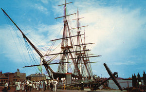 Sightseers Boarding the Historic Constitution, Old Ironsides at Charlestown Navy Yard, Boston MA - Carey's Emporium