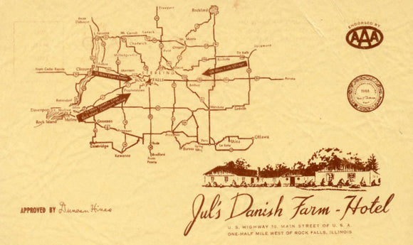 Jul's Danish Farm, Hotel, Rock Falls, IL - Carey's Emporium