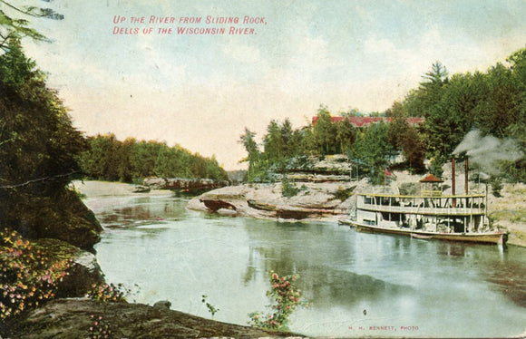 Up the River from Sliding Rock, Dells of the Wisconsin River, WI - Carey's Emporium