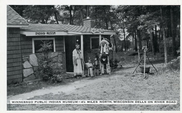 Winnebago Public Indian Museum, 4 1/2 Miles North, Wisconsin Dells on River Road, WI - Carey's Emporium