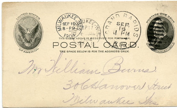 U. S. Postal Card One Cent - Carey's Emporium
