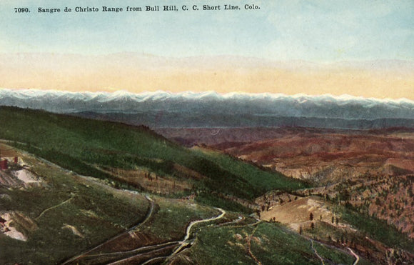 Sangre de Christo Range, from Bull Hill, C. C,. Short Line, CO - Carey's Emporium