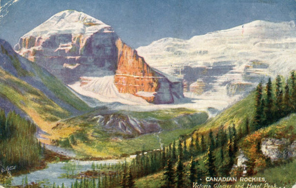 Canadian Rockies, Victoria Glacier and Hazel Peak - Carey's Emporium