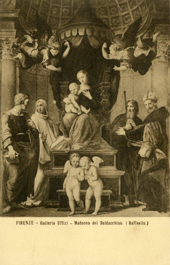 Gallaria Uffizi, Madonna del Baldacchino (Raffaello), Firenze - Carey's Emporium