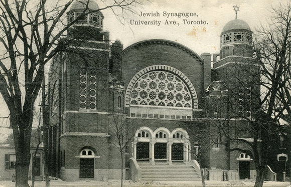 Jewish Synagogue, University Ave., Toronto - Carey's Emporium