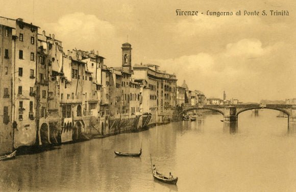 Lungarno al Ponte S. Trinita, Firenze - Carey's Emporium