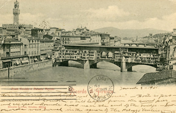 Ponte Vecchio e Palazzo Vecchio, Firenze - Carey's Emporium