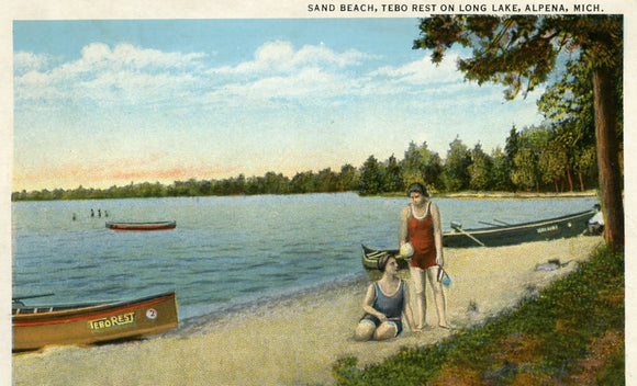 Sand Beach, Tebo Rest on Long Lake, Alpena, MI - Carey's Emporium