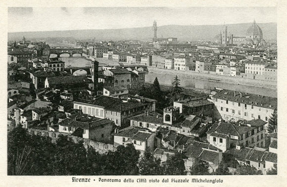 Panorama della Citta visto del Piazzale Michelangiolo, Firenze - Carey's Emporium