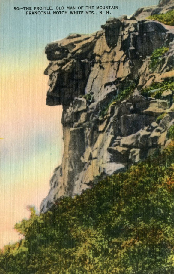 The Profile, Old Man of the Mountain, Franconia Notch, White Mts., NH - Carey's Emporium