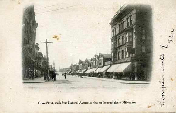 Grove Street, south from National Avenue, a View on the South Side of Milwaukee, WI - Carey's Emporium