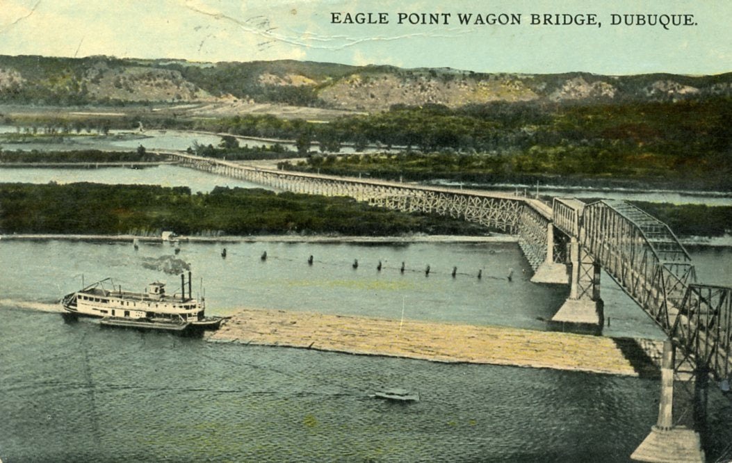Eagle Point Wagon Bridge, Dubuque, IA [Postcard] – Carey's Emporium