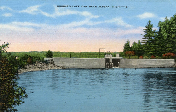 Hubbard Lake Dam near Alpena, MI - Carey's Emporium