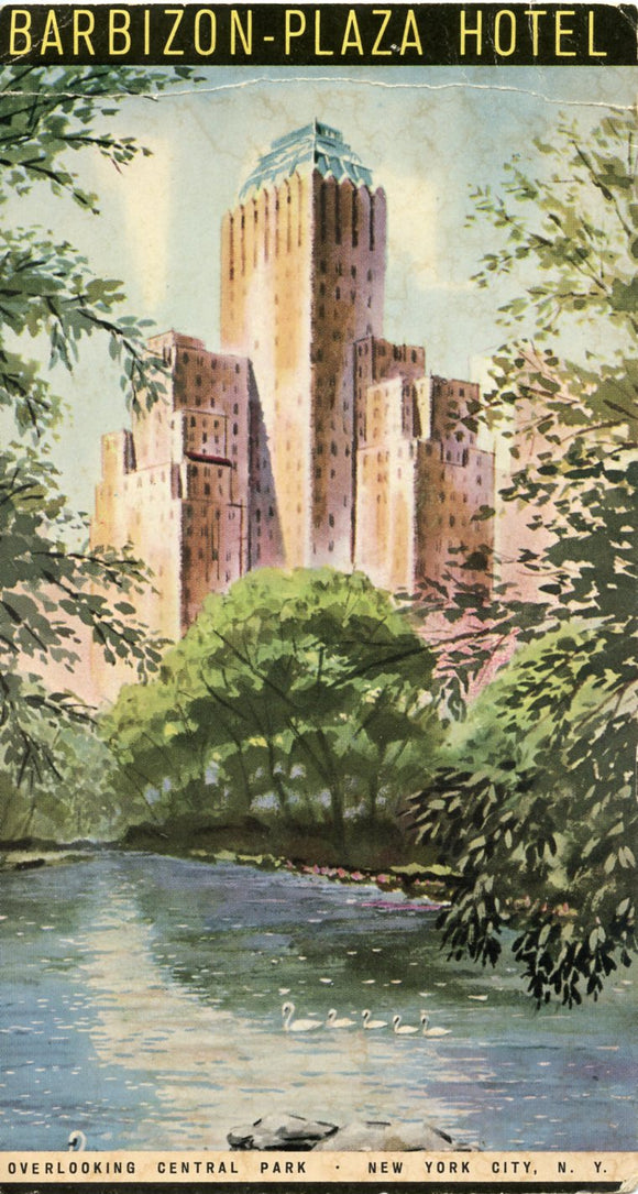 Barbizon-Plaza Hotel, Overlooking Central Park, New York City, NY - Carey's Emporium