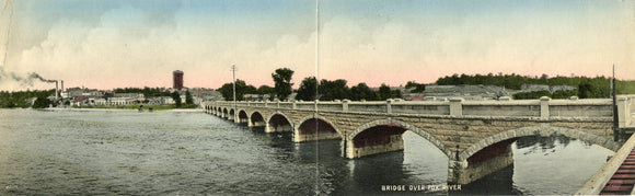 Bridge over Fox River, Greetings from Appleton, WI - Carey's Emporium