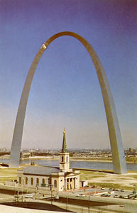 Gateway Arch and the Old Cathedral, St. Louis, MO - Carey's Emporium