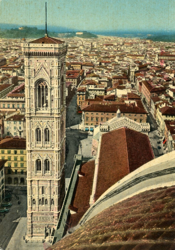 Giotto's Bell-tower seen from the Cupole of the Cathedral, Florence - Carey's Emporium