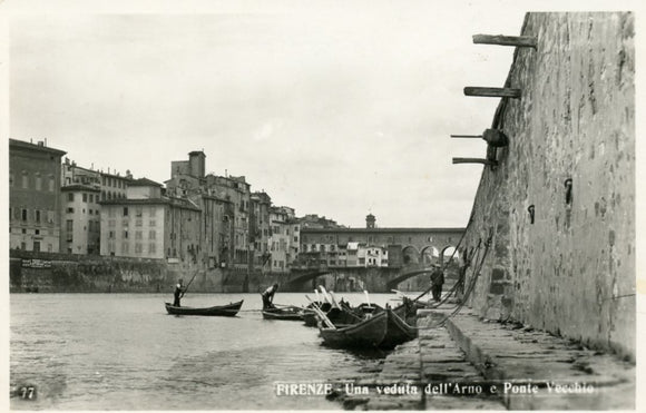 Una veduta dell'Arno e Ponte Vecchio, Firenze - Carey's Emporium