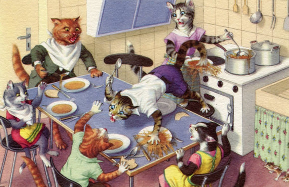 Cats In The Kitchen