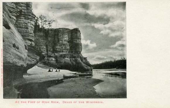 At the Foot of High Rock, Dells of the Wisconsin, WI