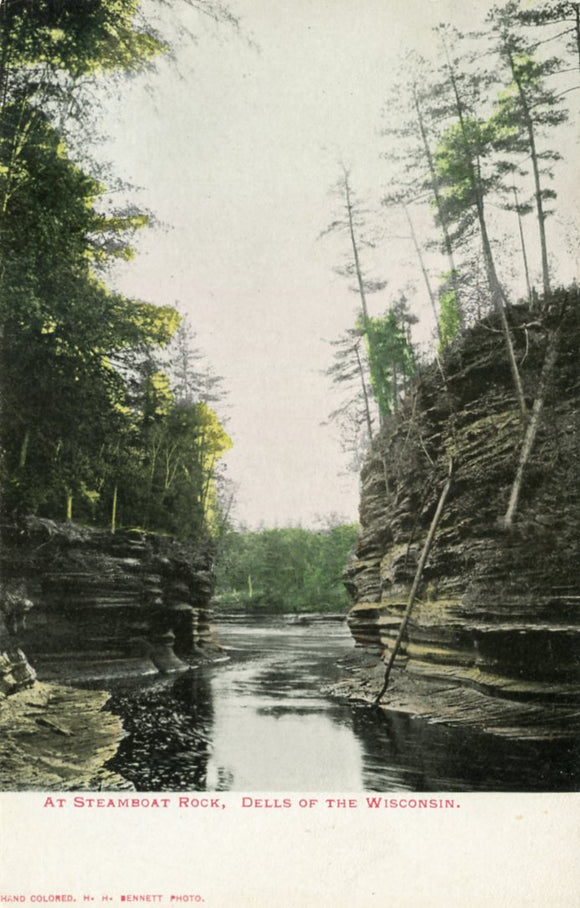 At Steamboat Rock, Dells of the Wisconsin, WI
