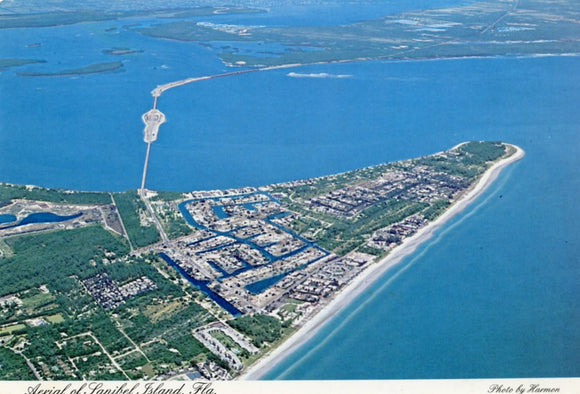 Aerial of Sanibel Island, FL
