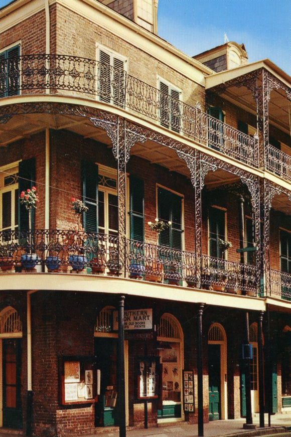 Delicate Lace Balconies, As seen at the corner of Royal and St. Ann Streets in the Vieux Carre, New Orleans, LA