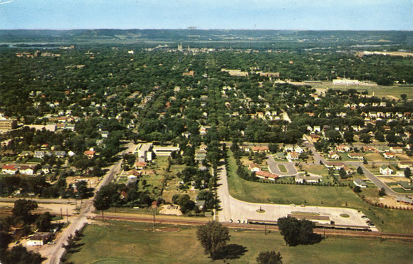 Three States, Wisconsin, Iowa and Minnesota, can be Seen from the Top of Grandad Bluff, La Crosse, WI