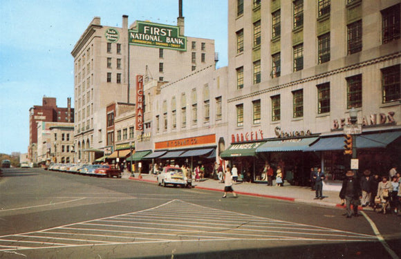 Capitol Square, Looking north on Pinckney St. at Main, Madison, WI - Carey's Emporium