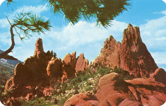 Panorama of the Garden of the Gods, from the Ridge Road, Pikes Peak Region, CO - Carey's Emporium