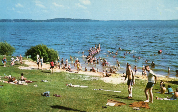 Bathing Beach on Lake Monona,  Madison, WI - Carey's Emporium