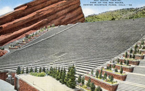 Red Rocks Theatre, Park of the Red Rocks, Denver Mountain Parks, CO - Carey's Emporium
