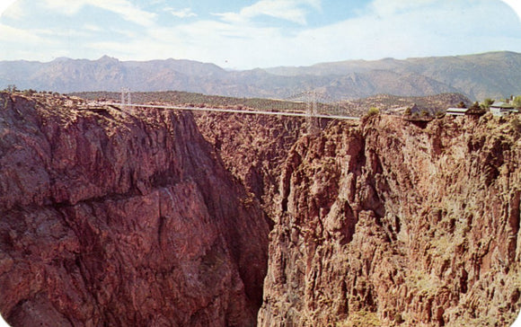 Panorama of the Royal Gorge and Bridge from the East, at Canon City, CO - Carey's Emporium